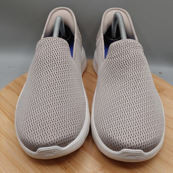 Skechers Womens Size 11 W Wide Taupe Slip-ins GO WALK Flex Relish Sneakers EUC - Picture 2 of 9